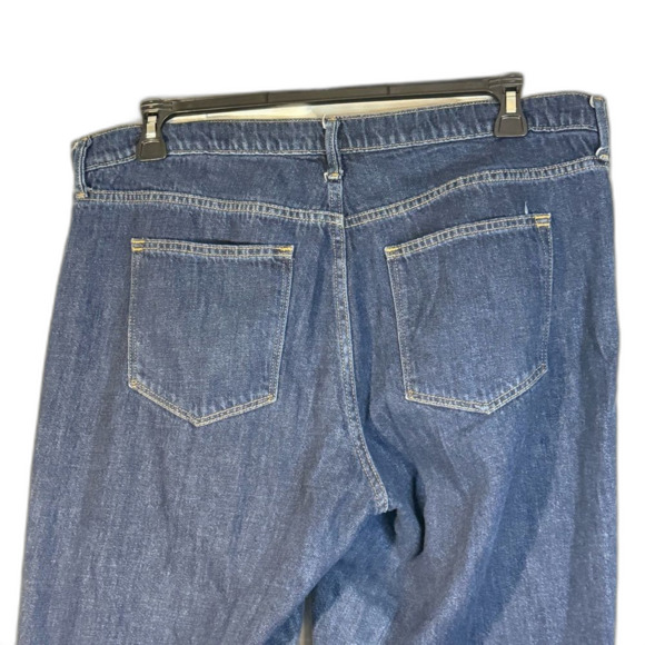 GAP 1969 original wide leg crop dark denim size 33 - Picture 4 of 14